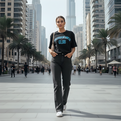 Fashion Members CLub oversized t shirt (Silver sky blue)