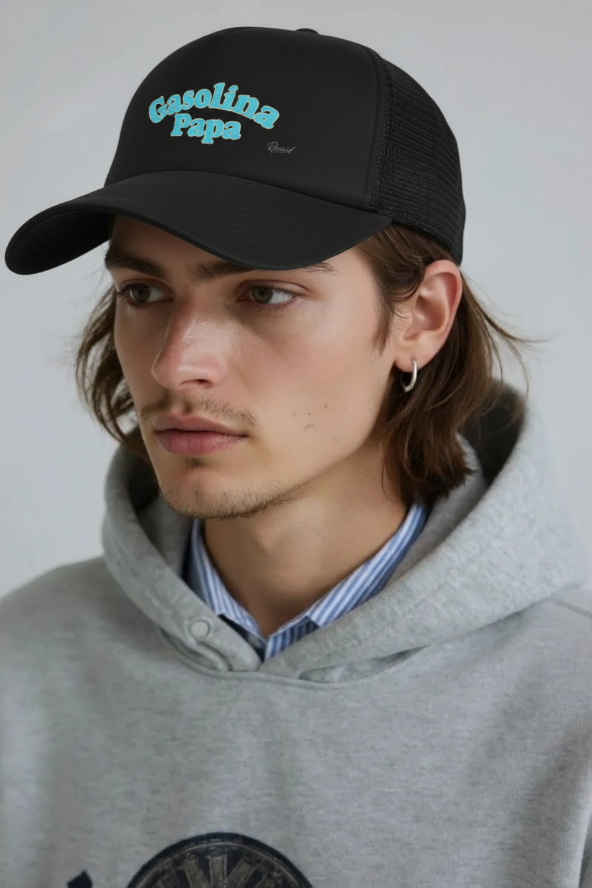Gasolina Papa Trucker Cap – R3CEIVED × YORDI (Limited Edition)