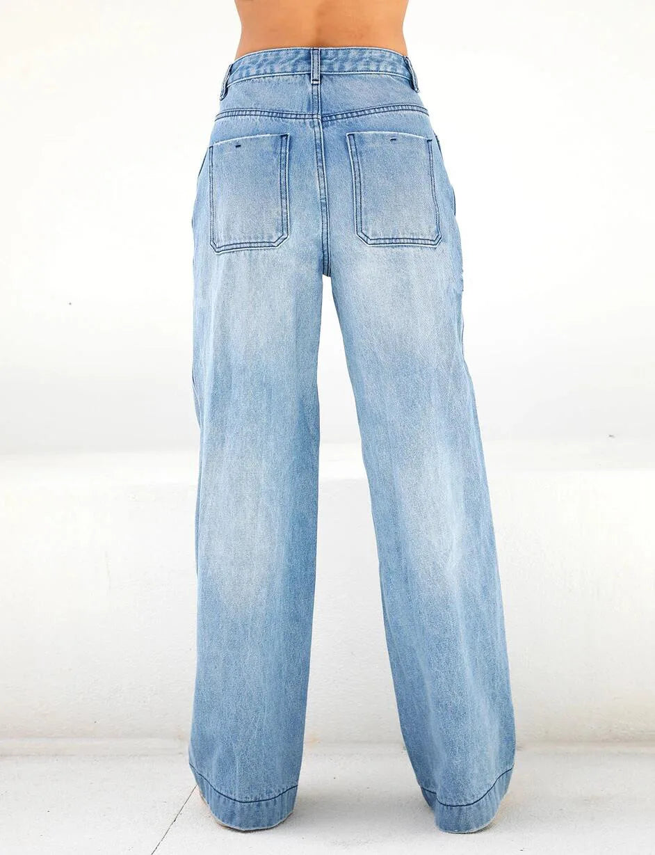 NEW!! R3ceived Women's  Vintage Blue Denim Jeans - R3ceived
