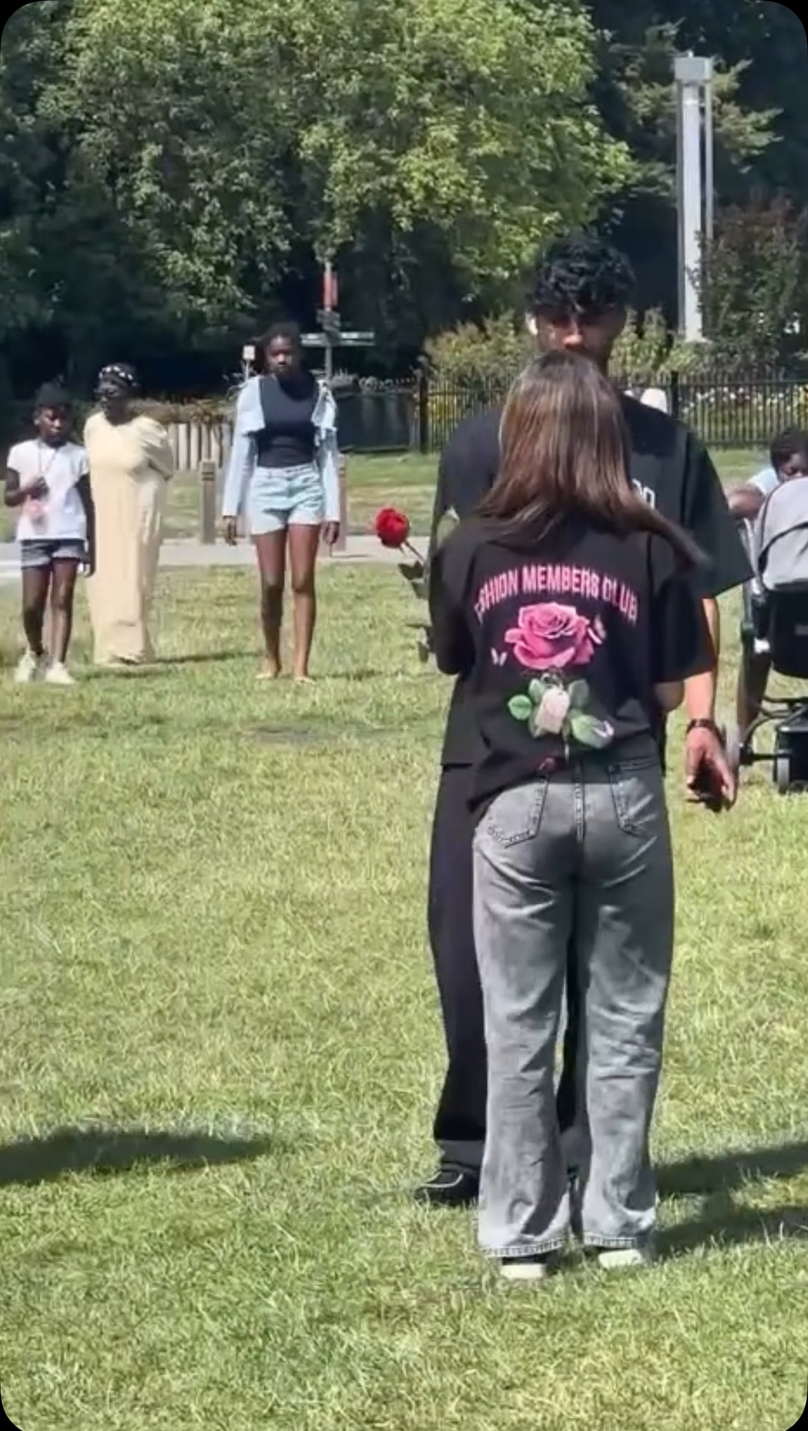 Beauty and the Rose – R3CEIVED Fashion Members Club Edition Pink Rose BLACK white diamond stars