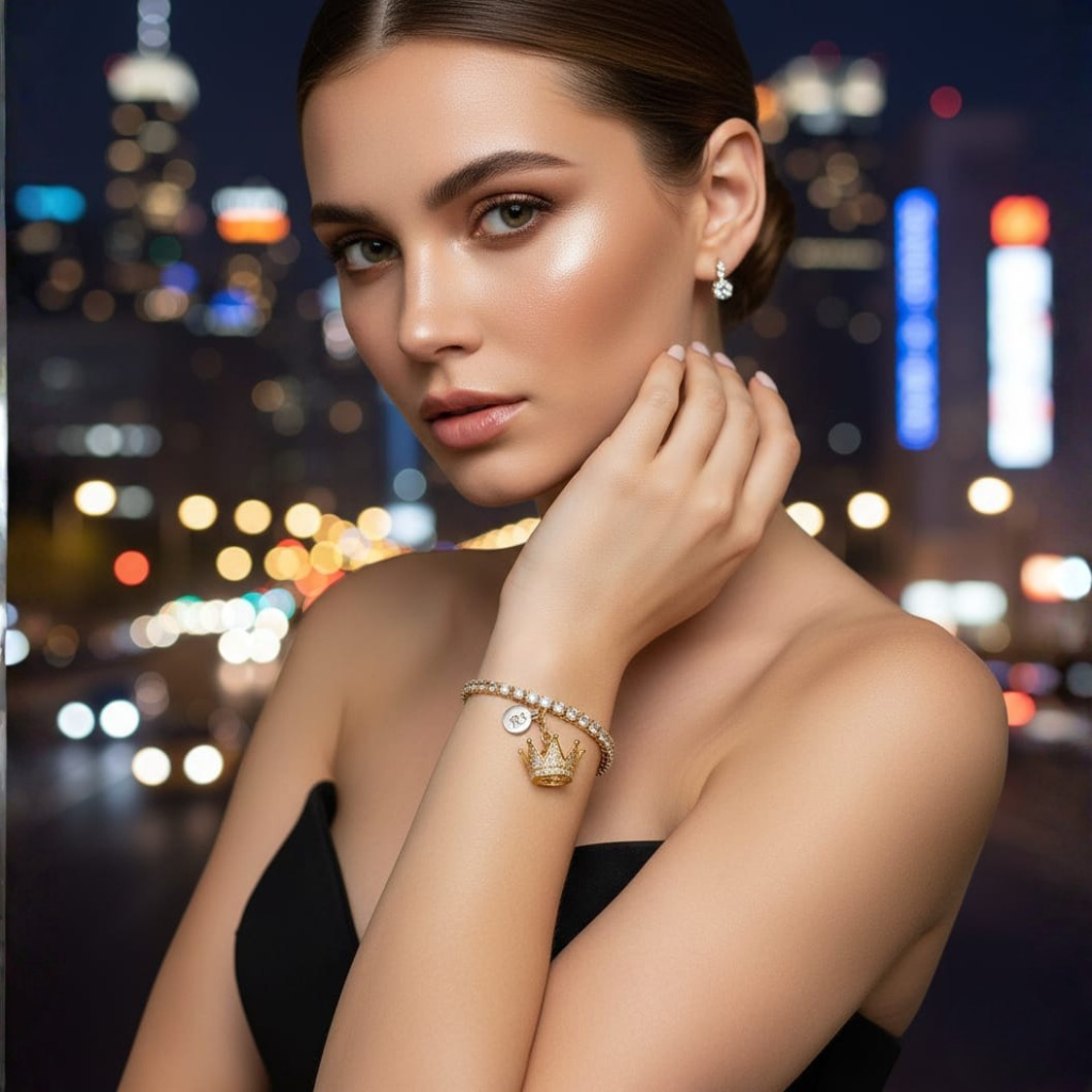 Cleopatra Tennis Bracelet 👑 Gold