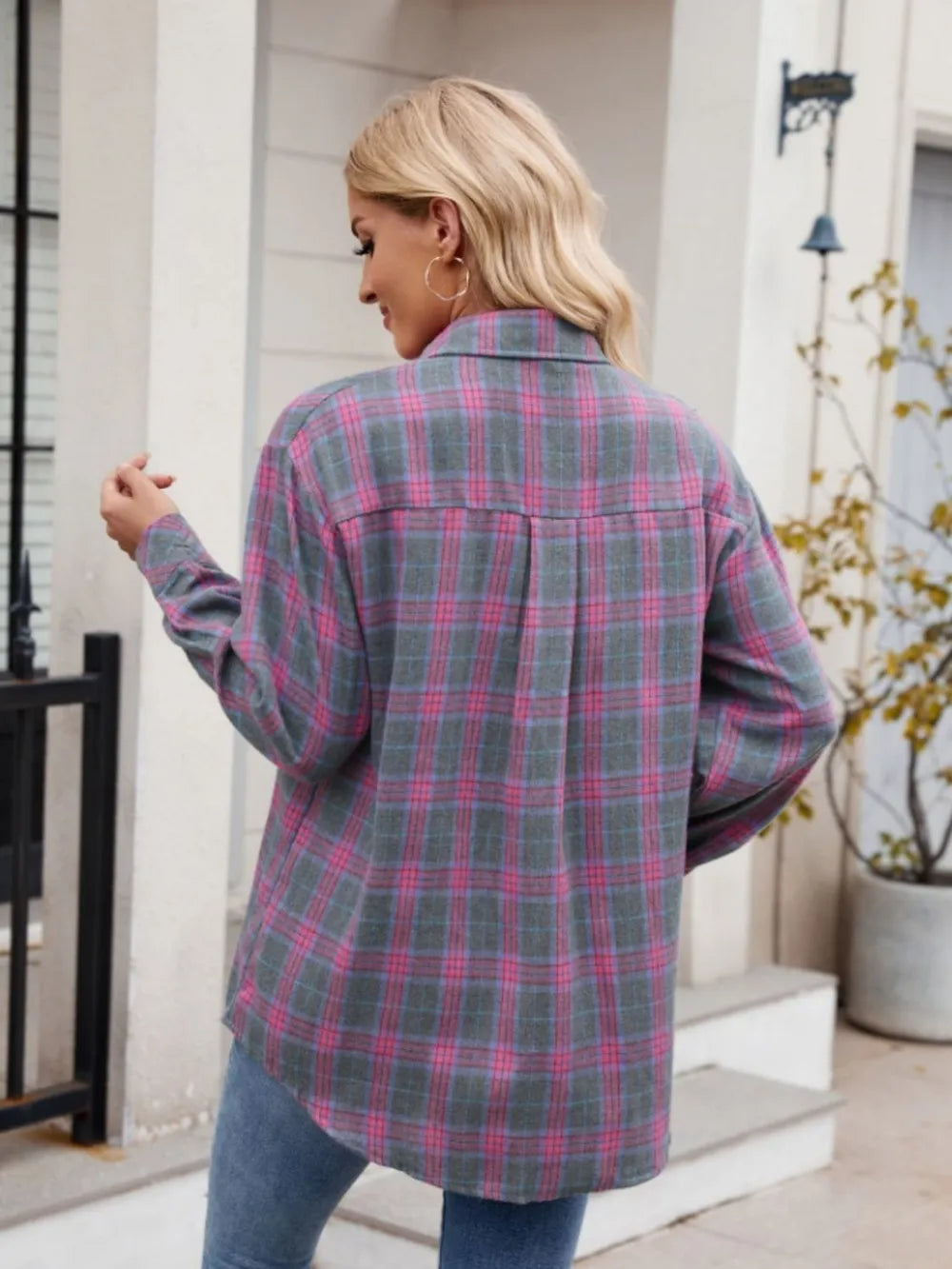 The visionary check blouse - R3ceived trendy fashion for her