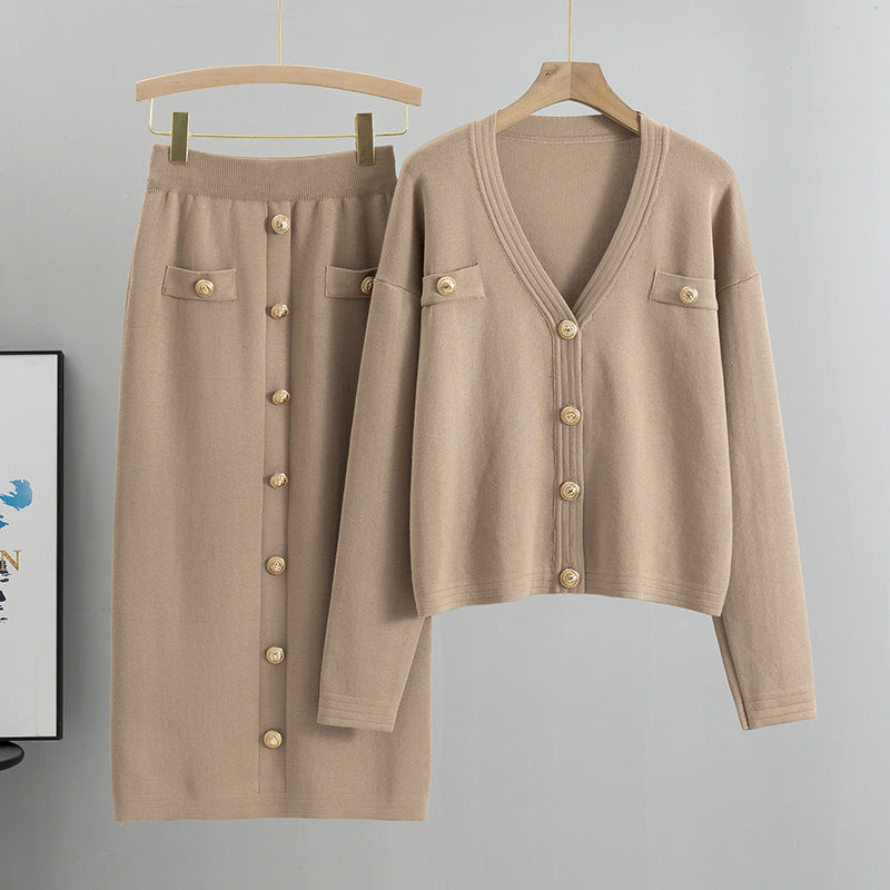 R3ceived cardigan styker knitted set - R3ceived