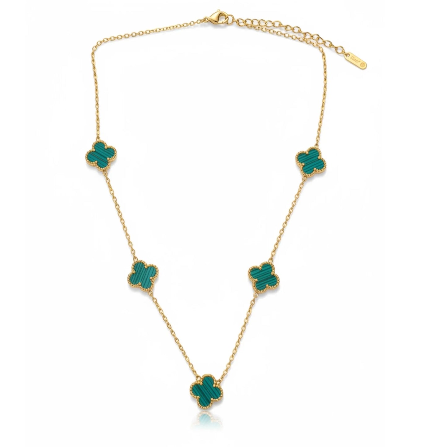 R3CEIVED 5-Clover Necklace – Green Edition