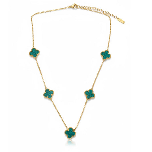 R3CEIVED 5-Clover Necklace – Green Edition