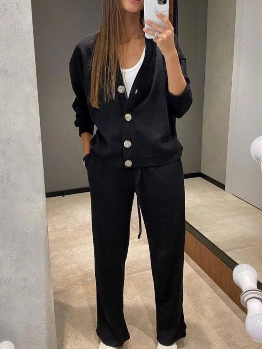 Buttoned luxe set by R3CEIVED