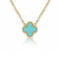 R3CEIVED Klavertjevier Ketting – Hemelsblauwe Editie