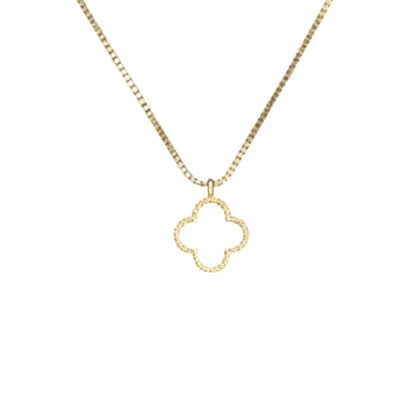R3CEIVED Clover Necklace – White Edition