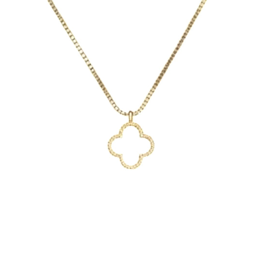 R3CEIVED Clover Necklace – White Edition