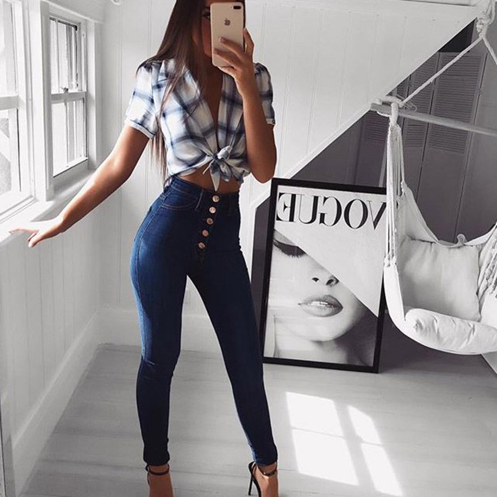 NEW! R3ceived Women's High-Waist Slim Fit Stretch Jeans - R3ceived