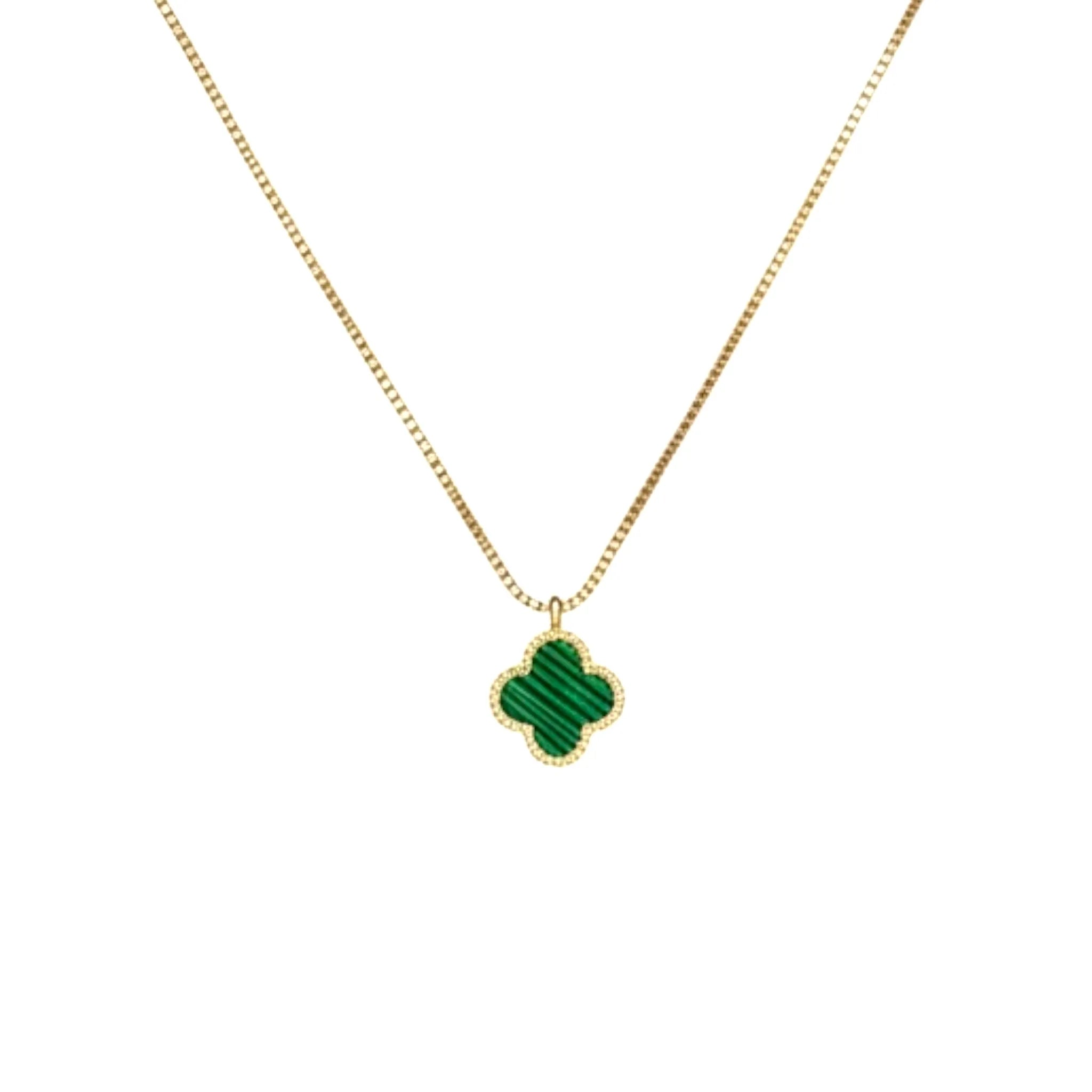 R3CEIVED lucky Clover Necklace – Green Edition