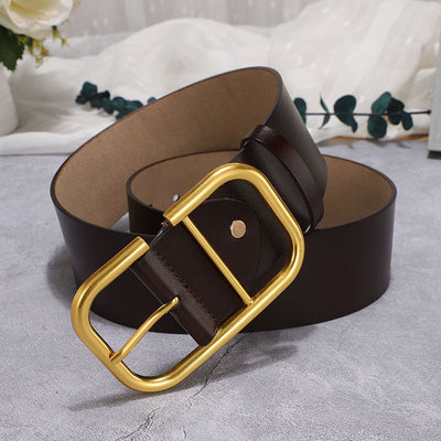 R3 Ladies' cowhide wide waistband R3ceived
