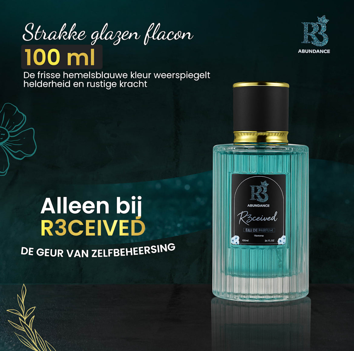 Abundance 🩵 by R3CEIVED – Eau de Parfum (100ml)- Homme