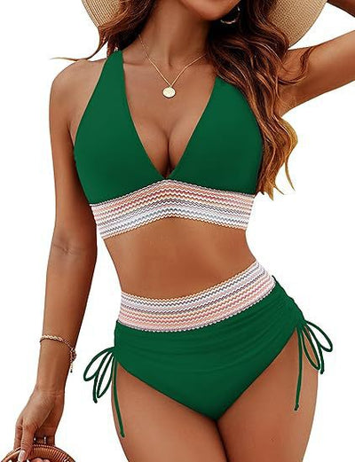 R3 color split sexy bikini R3ceived swimsuit