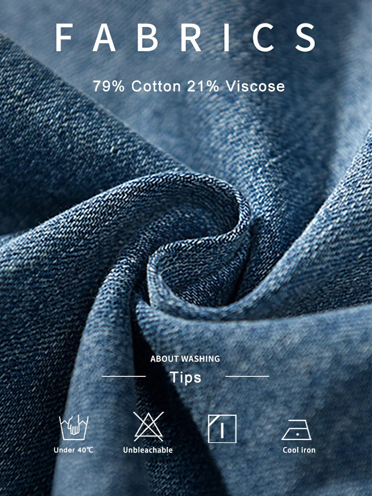 R3 Denim Cotton Men's Shirt Long Sleeve R3ceived - R3ceived