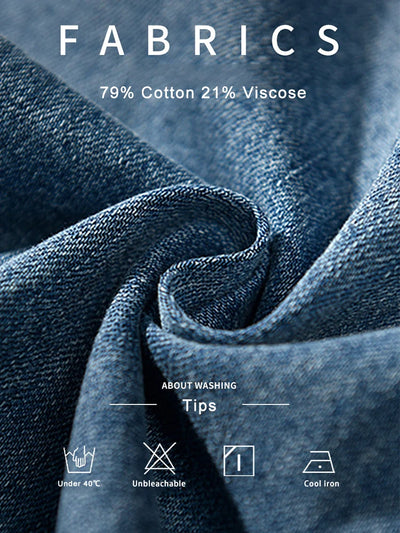 R3 Denim Cotton Men's Shirt Long Sleeve R3ceived