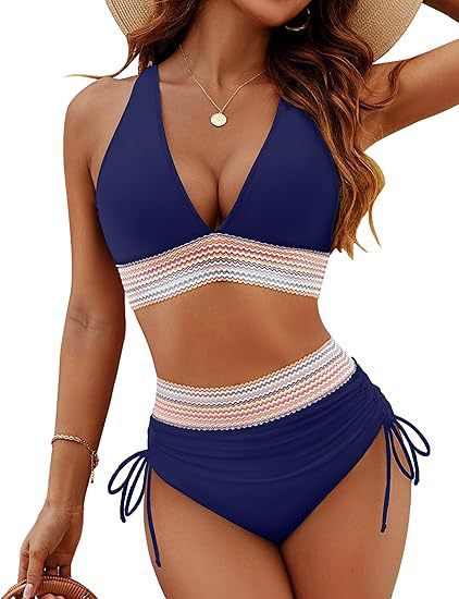 R3 color split sexy bikini R3ceived swimsuit - R3ceived