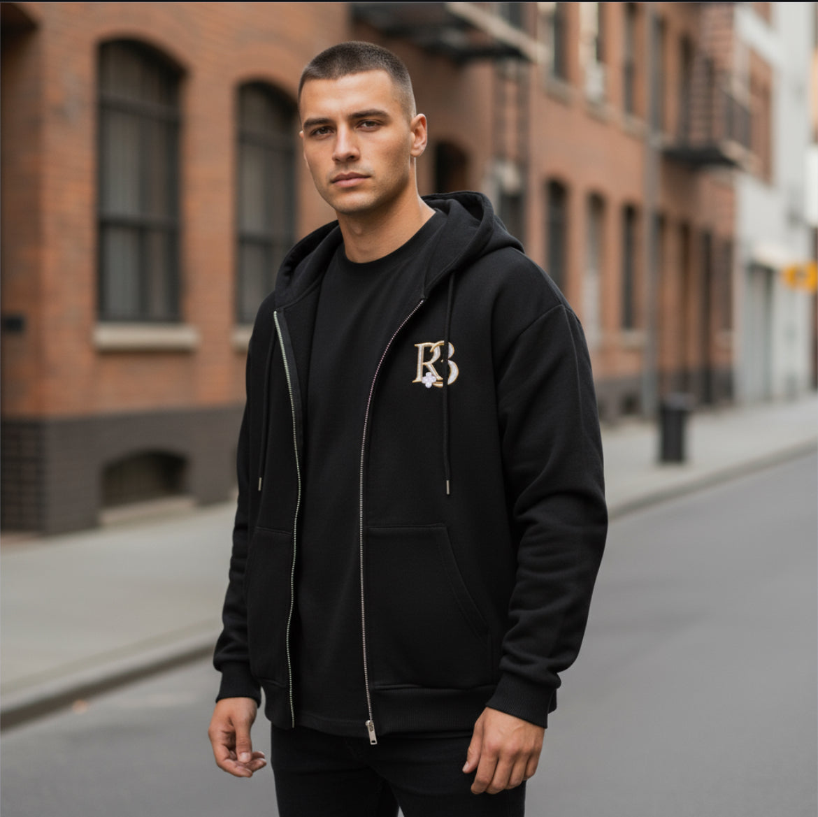 R3CEIVED Clover Nights Zip Hoodie 🌙🍀✨ | Fashion Members Club Exclusive