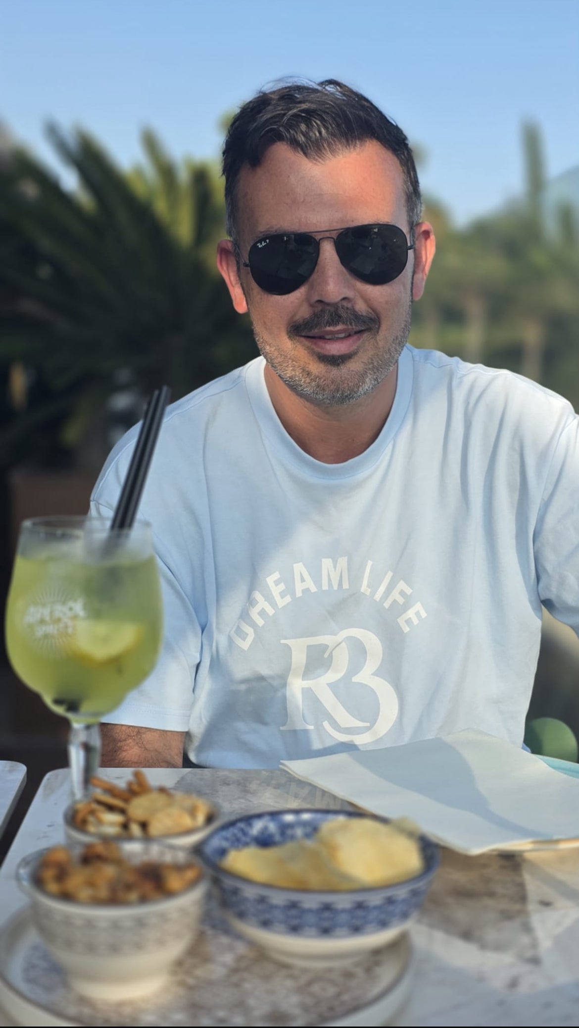 (Influencer) Superfast Italian wearing the Dream Life Oversized T-Shirt – Faith Streetwear by R3CEIVED | Romans 8:18 Bible Verse. Living the Dream Life🩵