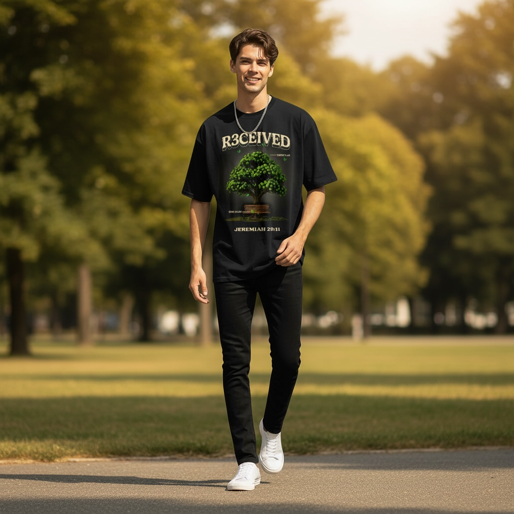 God's Plan - Jeremiah 29:11 by R3CEIVED oversized t shirt