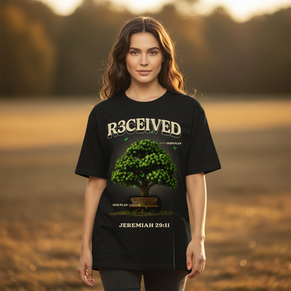 God's Plan - Jeremiah 29:11 by R3CEIVED oversized t shirt