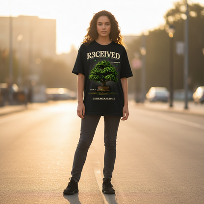 God's Plan - Jeremiah 29:11 by R3CEIVED oversized t shirt