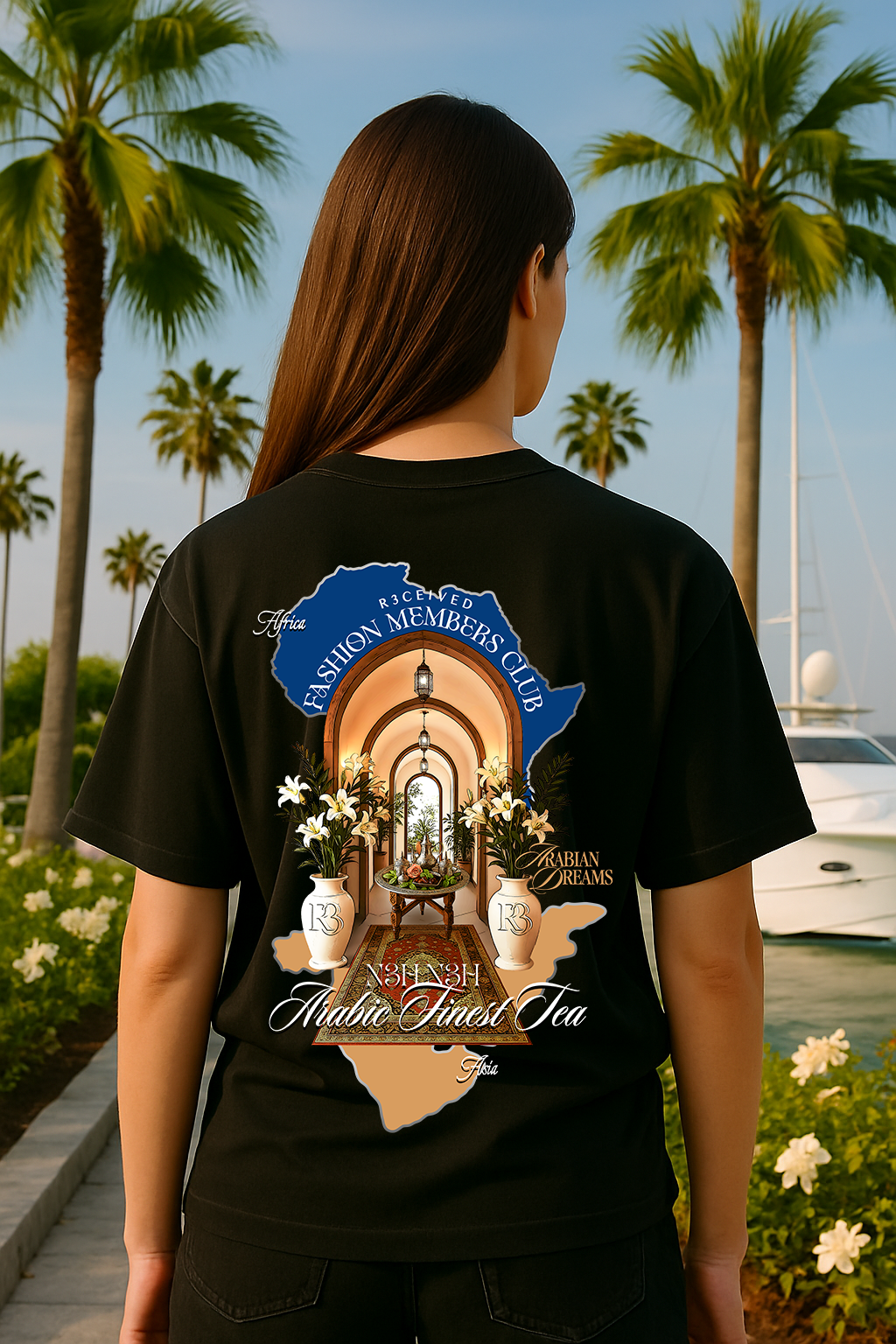 R3CEIVED “Arabian Dreams” Oversized T-Shirt – Fashion Members Club Edition