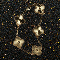 R3CEIVED lucky Clover Bracelet – Gold Edition