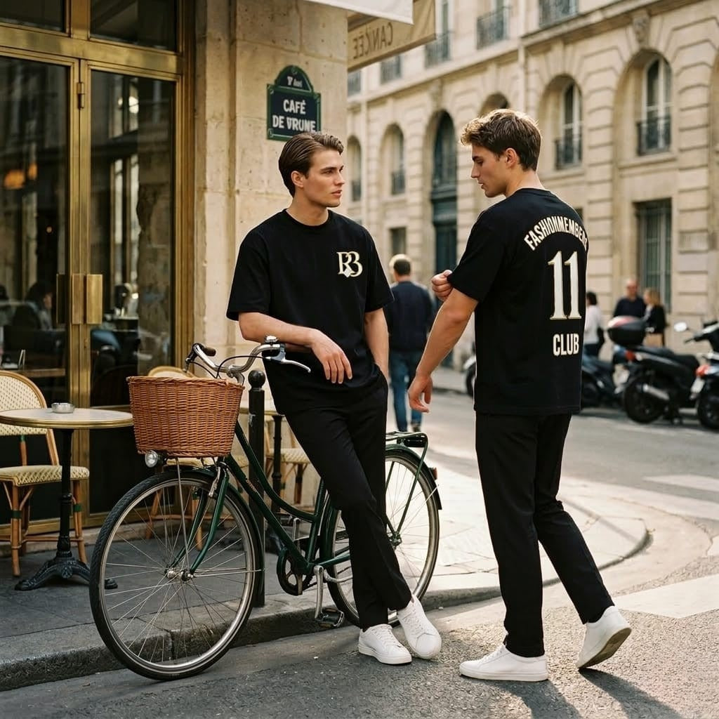 Fashion Members Club Number 11 Amsterdam Oversized back design T-Shirt