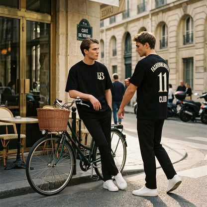 Fashion Members Club Number 11 Amsterdam Oversized back design T-Shirt