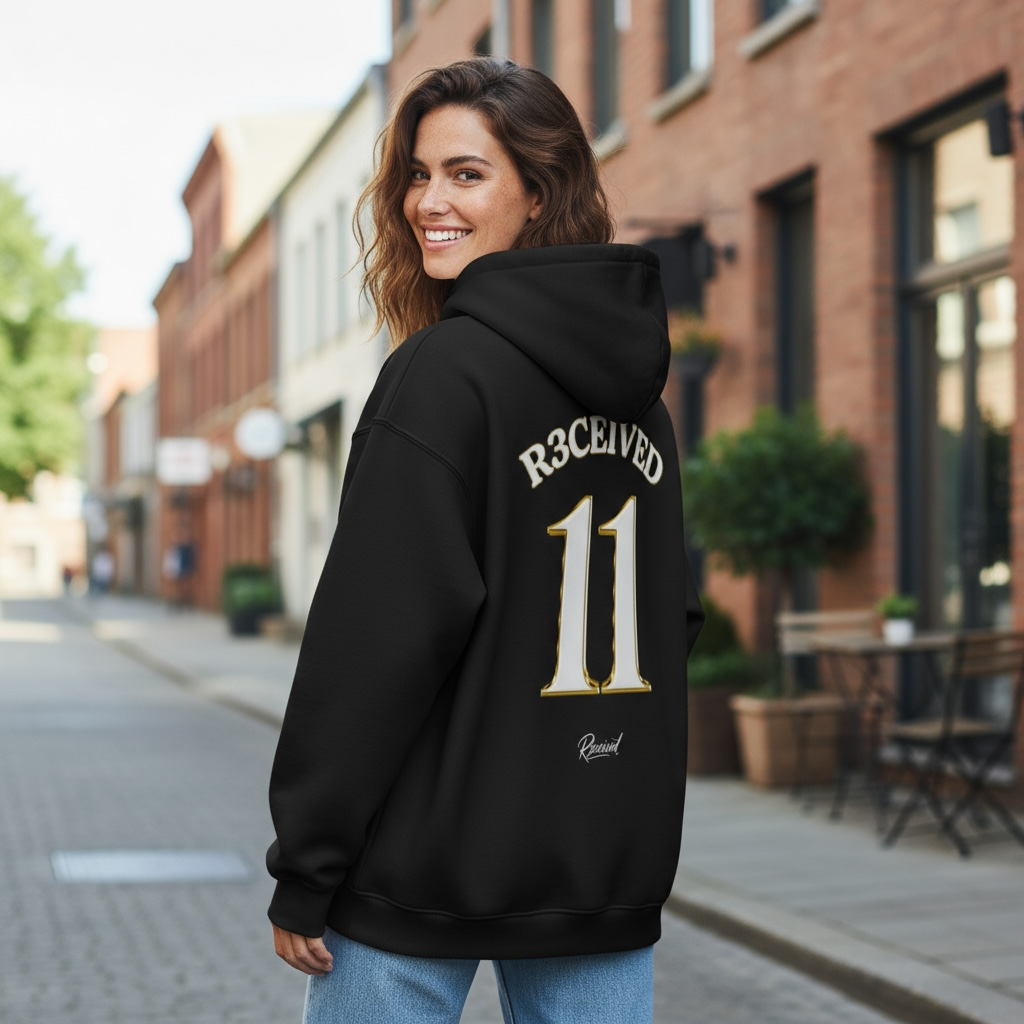 R3CEIVED No.11 – Exclusive Jersey Hoodie signature