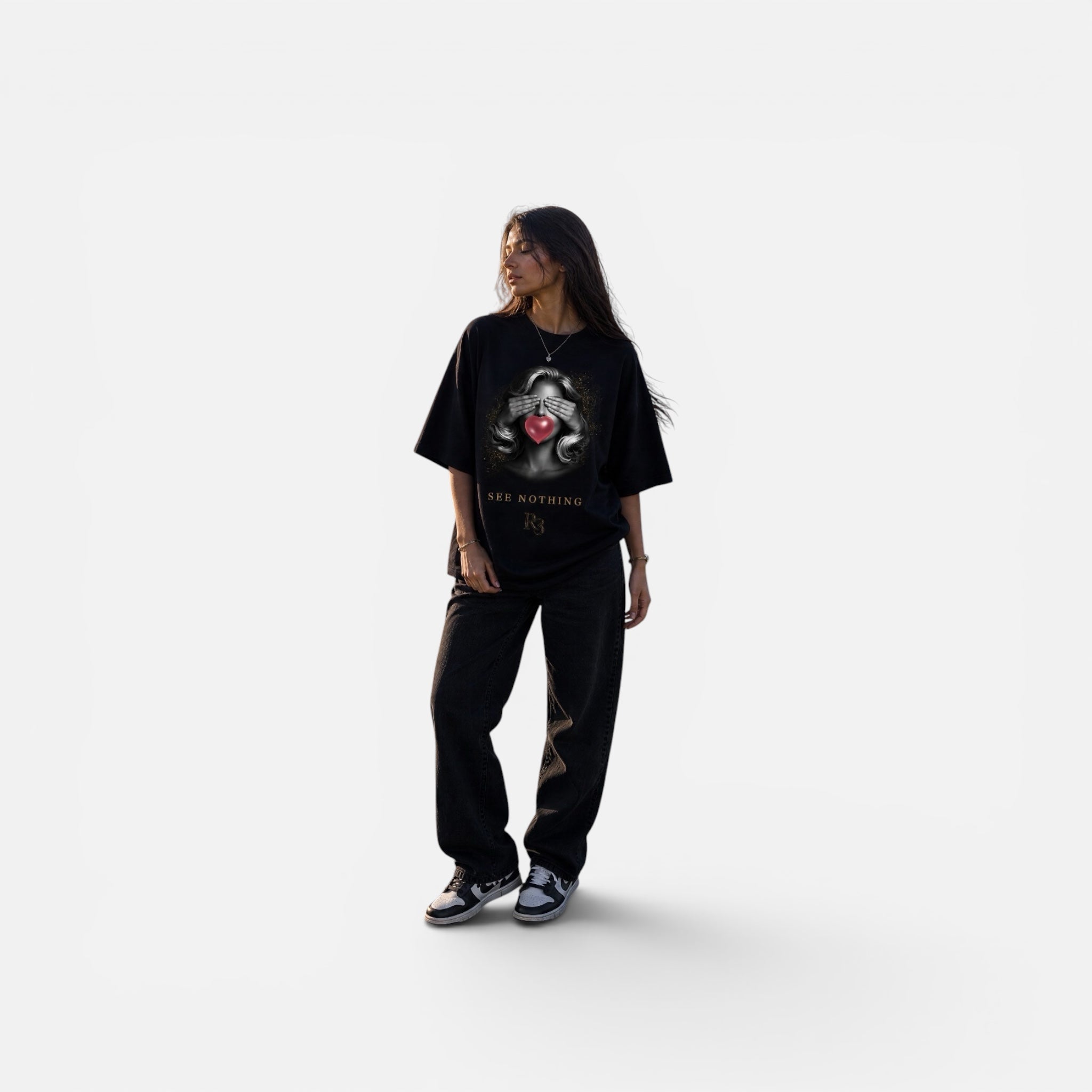 SEE NOTHING 1/3 Oversized Trilogy Shirt | R3CEIVED