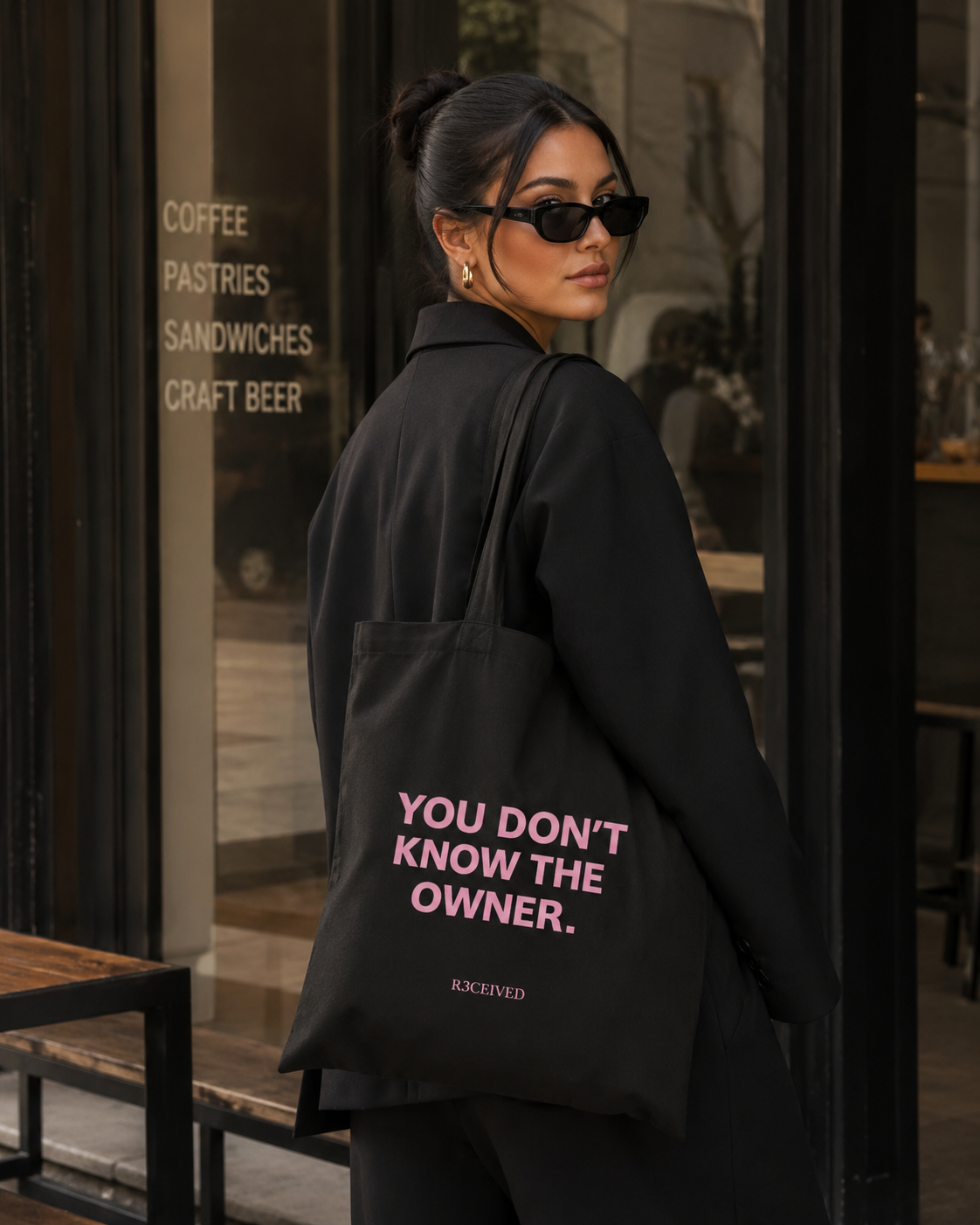 YOU DON'T KNOW THE OWNER Pink (Drop Shoulder)
