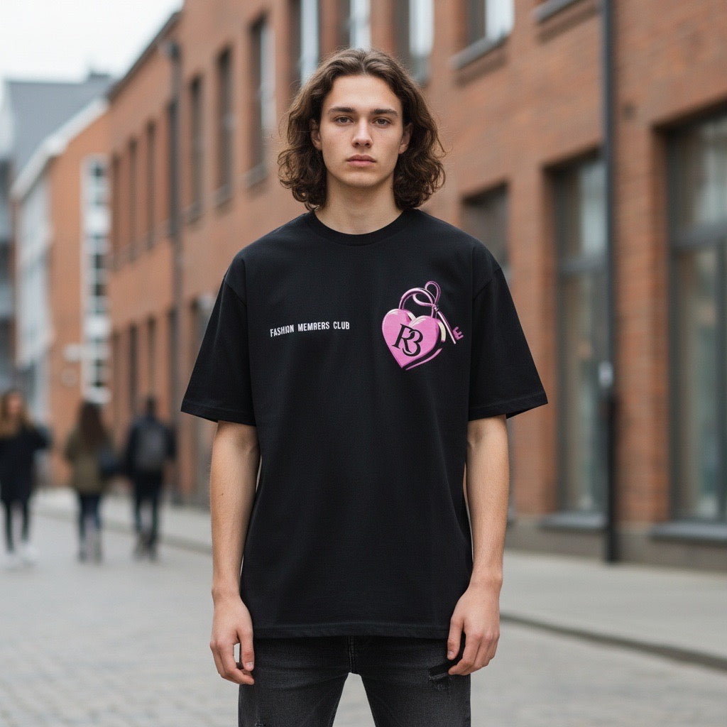 R3, Key to my heart Oversized Shirt Fashion members club