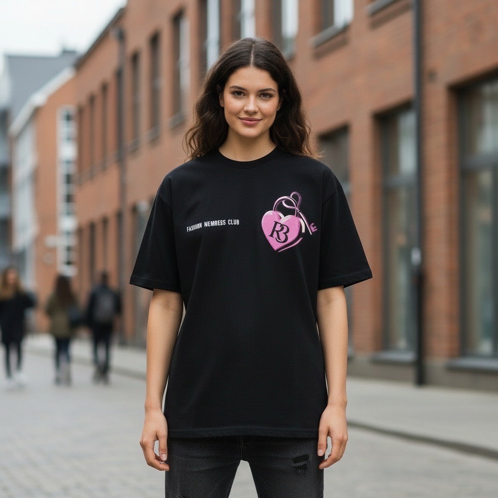R3, Key to my heart Oversized Shirt Fashion members club