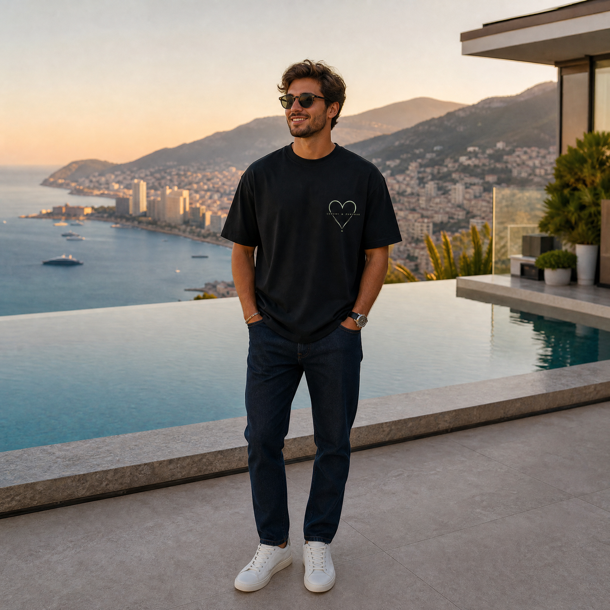 Luxury & Purpose Oversized hart Shirt