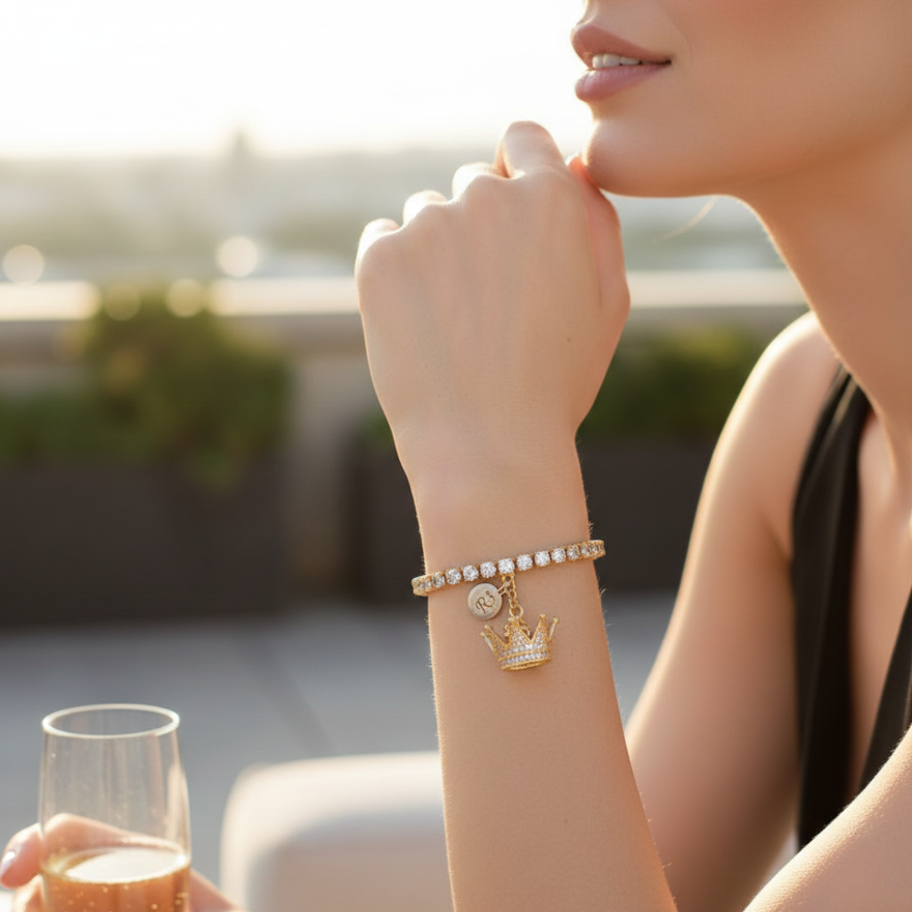 Cleopatra Tennis Bracelet 👑 Gold