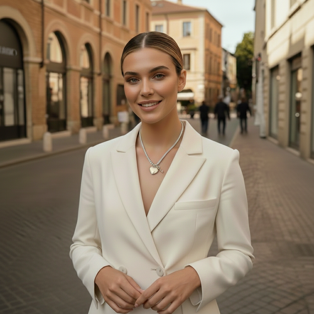 Key to My Heart Necklace (Silver) 🗝️❤️