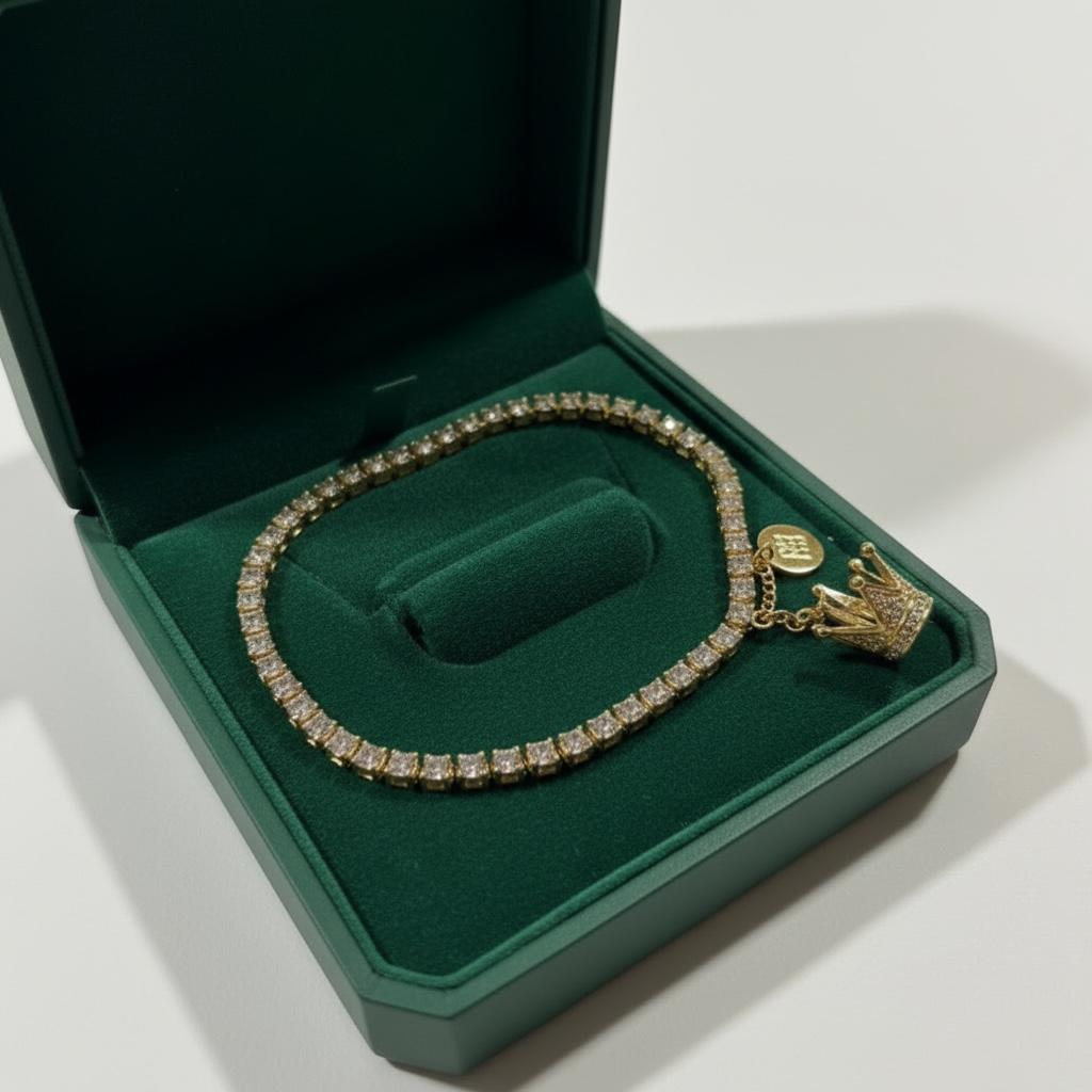 Cleopatra Tennis Bracelet 👑 Gold