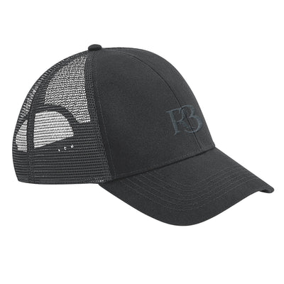 Grey Organic Cotton Mesh Cap with Grey R3 Logo – Eco-Friendly Trucker Hat