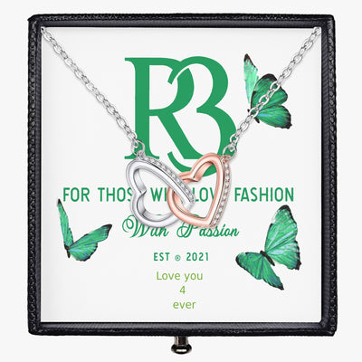 R3 Love you 4 ever Hearts Necklace , the perfect gift.