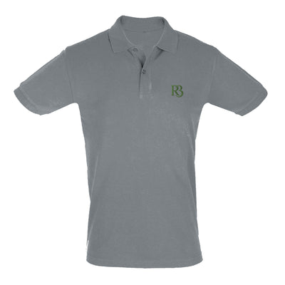 R3ceived Fashion Members Club Polo for Men Stylish Green Logo Design